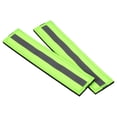 thumbnail image 4 of Uxcell 1x6" Reflective Patch Hook and Loop Fastener Safety Applique, Green 2 Pack, 4 of 6