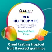 (4 pack) Centrum Men's Multivitamin Gummies, Immune, Energy, Healthy Appearance Support, 100 Count, 50 Day Supply
