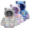 thumbnail image 3 of Chenyin Kids Baby Hooded down Cotton Jacket for Boys Girls Warm Winter Coat Zipper Puffer Jackets Toddler Glossy Wash-Free Cotton Outerwears for 9 Months-6 Years, 3 of 9