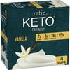 Ratio Keto Friendly Yogurt Cultured Dairy Snack Cups, 4 Count, 5.3 OZ