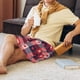 thumbnail image 5 of Fotbe Heart Plaid Pantalones Cortos de Pijama para Hombre, Ropa de Dormir, Pantalones de Pijama Cortos para Hombre-4X-Large, 5 of 6