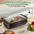 thumbnail image 5 of Techwood Indoor Smokeless Barbecue Grill, 1500W Electric Grill, Non-Stick Plates, Dishwasher-Safe, Black, 5 of 7
