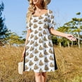 thumbnail image 4 of Vestido elegante de manga corta para amigos soñolientos., 4 of 7