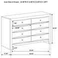 thumbnail image 4 of Briana 8-drawer Dresser Black, 4 of 4