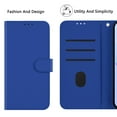 thumbnail image 2 of Designed for iPhone 17 Pro Case Wallet, Women Men Flip Folio Cover with PU Leather Stand Credit Card Holders Slots Wrist Strap Magnetic Closure Phone Case for iPhone 17 Pro - Darkblue, 2 of 13