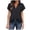 Black Shirts, variant on CAIVO Women's Short Sleeve With V Neck Tunic Summer Elegant Blouses Casual Blouse Shirt Modern Business T Shirt Soft Solid Color Back To School Tops