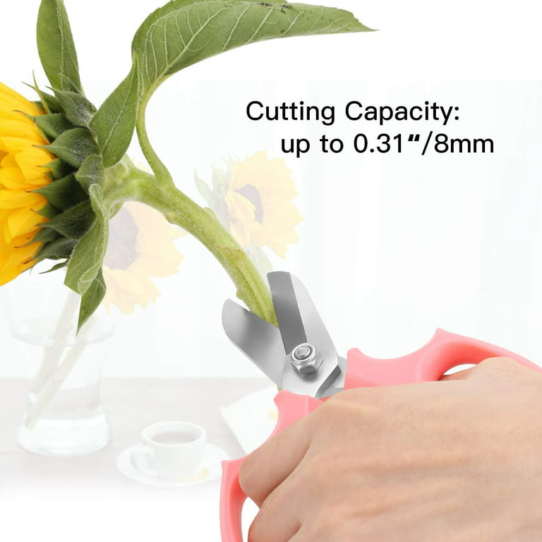 2PCS Garden Scissors Pruning, Flower Scissors Fresh Flower Arranging Flower  Cutters for Stems Florist with Comfortable Handles