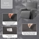 thumbnail image 3 of Funda de sillón reclinable ULTICOR de jacquard de 4 piezas, gris oscuro, 3 of 6