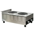 thumbnail image 2 of 3600W Commercial Electric Two Burner Hot Plate Stove Range 240V/60Hz NSF Certified, 2 of 9