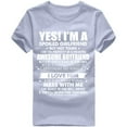 thumbnail image 1 of Pompotops Faire un Animal de Compagnie de Petite Amie Impression T-Shirt Femmes Manches Courtes Tops, 1 of 5