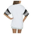 thumbnail image 2 of Women's Gameday Couture  White Washington State Cougars Starting Lineup Contrast Sporty Heritage Oversized T-Shirt, 2 of 4