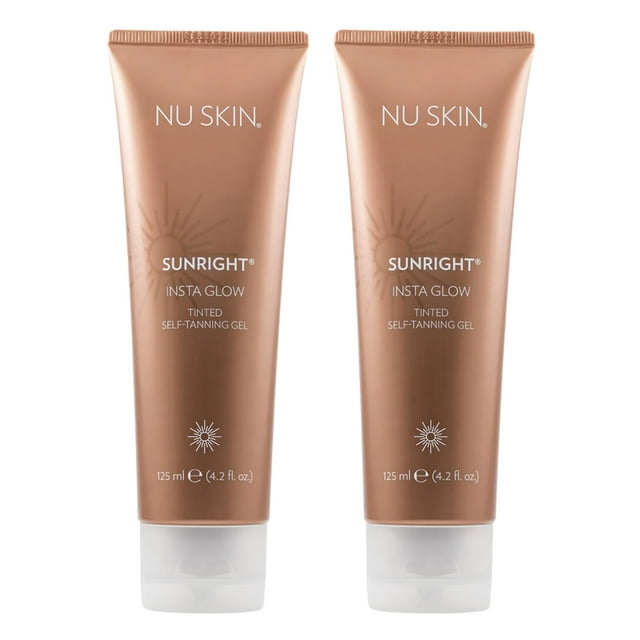 Gel autobronceador Nu Skin Sunright Insta Glow 125 ml, paquete de 2