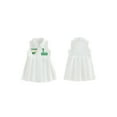 thumbnail image 2 of BemeyourBBs Baby Girl Golf Dress Sleeveless Lapel Collar Embroidery Pleated Dress, 2 of 9
