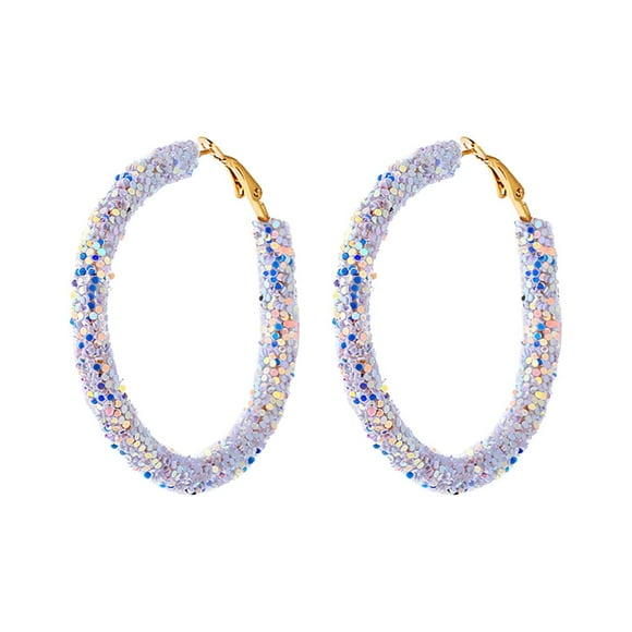 925 Sterling Silver Earrings for Women Diamond Women Shining Hoop Earrings Accessories Jewelry 14K Gold Plated Flat Back Cartilage Earrings for Women Men Lightning Deals Prime