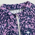 thumbnail image 4 of XZNPDUCQ Girls Rash Guard Swimsuit Teens Two Piece Bathing Suit Long Sleeve Swimwear Swimming Suit For Girls 6-7 Years Purple, 4 of 7
