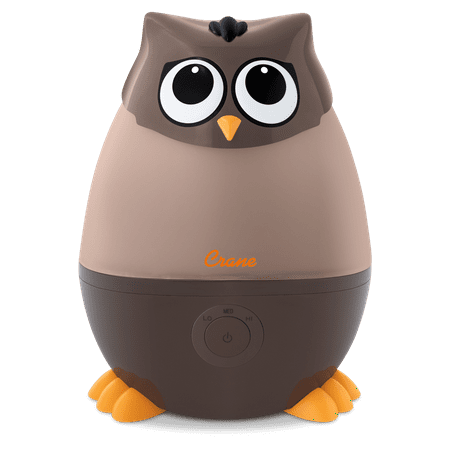 CRANE - Mini Owl 0.5 Gallon Cool Mist Humidifier - Brown