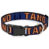 Star Wars Pet Collar, Dog Collar Plastic Buckle, Star Wars Jedi Order Insignia and Tano Text Blues Orange, 7 to 8.5 Inches 0.5 Inch Wide