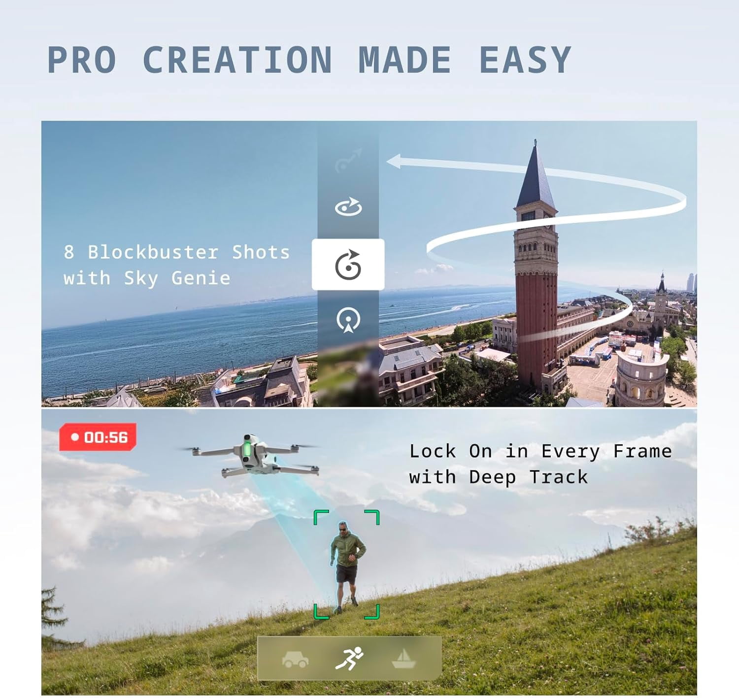 Antigravity A1 8K 360 Drone Standard Bundle | AI Tracking, Obstacle Avoidance, 249g Foldable, Auto Return, 10km Transmission (DE001-01) + 64GB Card + Sling Backpack + Landing Pad + More (27pc Bundle)