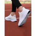 thumbnail image 5 of Women's Simple Embroidered Mesh White Sports Shoes With Soft And Breathable Sole For Running, 5 of 5