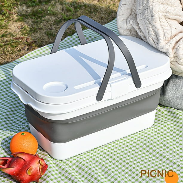 1 Piece Collapsible Dish Bowl, Plastic Collapsible Laundry Basket, Portable  Outdoor Picnic Basket, For Washing Dishes, Camping, Hiking and Home Sink