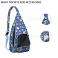 thumbnail image 4 of Universe Shoulder Backpack - Cosmic Star Field Pattern with Glow-in-the-Dark Details, Lightweight Anti-Theft Daypack, 4 of 4