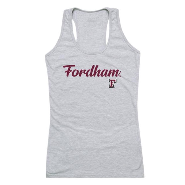 W Republic 557-305-HGY-05 Women Fordham Rams Script Tank T-Shirt, Heather Grey - 2XL