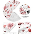 thumbnail image 5 of FMSHPON Valentines Hearts Wedding Xmas Christmas Tree Skirt Stand Mat for Holiday Party Decoration Indoor Outdoor 36 inches, 5 of 6