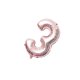 thumbnail image 3 of Yuarrent 16 pulgadas Tamaño grande Oro Plata Rosa Oro Número Globo Cumpleaños Decoraciones para fiestas de bodas Globos de aluminio Niño Niño Juguete Kits de decoración para fiestas Oro rosa tres, 3 of 6
