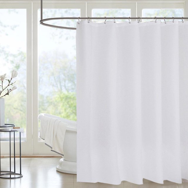 Yhsdtq , Rideau de Douche en Polyester, 12 Crochets Salle de Bain, Résistant à l'Eau, Facile à Nettoyer, Design Moderne, pour Usage Domestique, Installation Polyvalente, Support Robuste, Tissu Synthétique, pour Salles de Bain Familiales