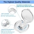 thumbnail image 4 of ShenMo Anti Snoring Device, Snoring Solution, Silicone Magnetic Anti Snoring Nose Clip, Professional Comfort Relief Snoring Sleep Sleep Aid 4 Pack White, 4 of 5
