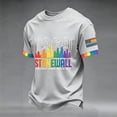 thumbnail image 2 of Gay Pride Shirt for Men, Short Sleeve Graphic LGBTQ+ Ally Rainbow Equality Tee, 2 of 4