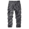 thumbnail image 5 of Mlqidk Military Cargo Pants for Men Durable Ripstop Quick Dry Hiking Cargo Pants Water Resistant Baggy Work Fishing Pants Multi-Pocket Gray 2XL, 5 of 6