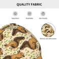 thumbnail image 5 of Xecao Cute Squirrel with Green Leaves Print Knit Hat,Winter Beanie for Men Women, Beanie Soft Warm Ski Stocking Cuffed Cap, 5 of 7