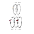 thumbnail image 2 of MoBody 5 Pieces Stainless Steel 20G Nose Ring Hoops CZ Stud Pack Mixed Colors Body Piercing Jewelry Set (Style 1), 2 of 3