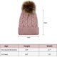 thumbnail image 3 of Gorro de invierno JAMW para bebé niña tejido grueso y cálido, 3 of 3