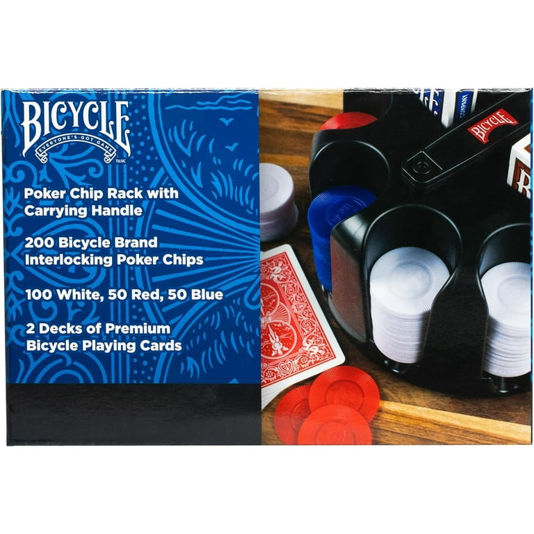 Bicycle Revolving Poker Chip Rack with Chips and Cards - Walmart.com