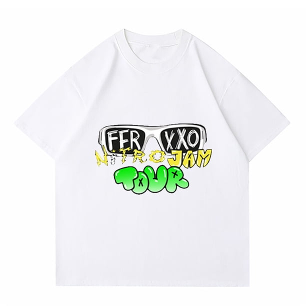 Feid Ferxxo-Camiseta de Nitro Jam Tour para hombre y mujer, camisa de rapero de los 90, 100% algodón, de manga corta, de gran tamaño, Unisex, XS-3XL