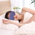 thumbnail image 3 of 3D Contoured Sleep Cover for Women Men Enhanced Eye Space for Side Sleepers Light Blocking Breathable Eye Patch with Adjustable Straps, 3 of 8