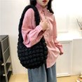 thumbnail image 4 of Bolsa De Hombro Bolsa de hombro para mujer Bolsa de mensajero en la nube Bolsas sólidos casuales plisados ​​(Negro) Sywqhk Para Estrenar, 4 of 5