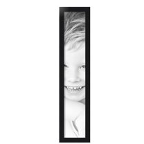 ArtToFrames 6x33 inch Black Steel Picture Frame, Black MDF Poster Frame (4639)