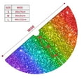 thumbnail image 3 of Yiaed Glitter Rainbow Print Christmas Tree Skirt , Tree SkirtsTree Mat for Christmas Winter Holiday Indoor Decorations-36", 3 of 7