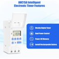 thumbnail image 5 of Timer Switch with LCD Display 220C 15A Weekly Timer Switch Relay Switch Programmable Timer for Street Light and Household Appliances, 5 of 5