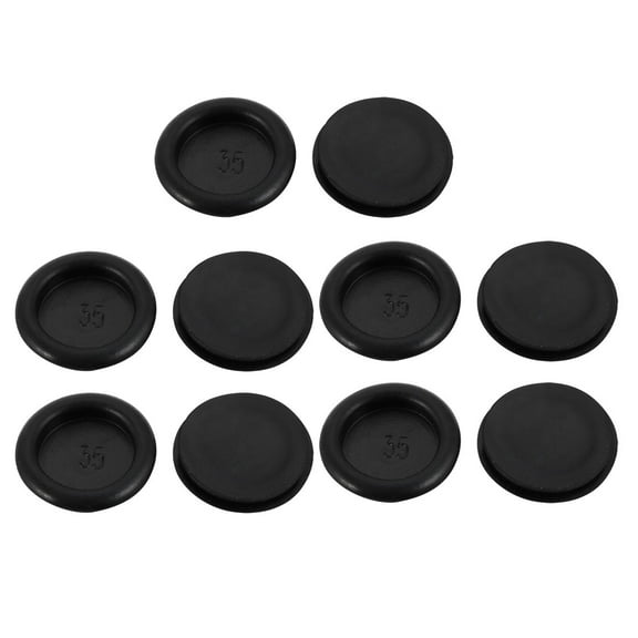10Pcs 35mm Drill Hole Diameter Electrical Rubber Wire Protection Grommet Gasket