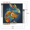 thumbnail image 2 of Diamond Painting 5D DIY Full Round Drill Rabbit Kit Arte Decoración del hogar (GS3313), 2 of 9