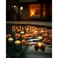 thumbnail image 3 of Amagic 24Pack 2” Flameless Led Floating Candles, Ivory Base,200 Hour Plastic Battery Operated,Flickering Waterproof Tealights, 3 of 6