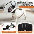 thumbnail image 5 of Dog Cone Collar Adjustable After Surgery, Comfortable Pet Recovery Collar & Cone for Large Medium Small Dogs, Elizabethan Dog Neck Collar Plastic Practical, 5 of 7