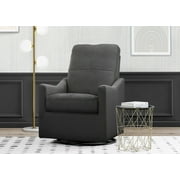 Delta Children Kenwood Slim Nursery Glider Swivel Rocker Chair, Charcoal