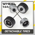 thumbnail image 5 of 1/64 Scale Real Riders Wheels Rims Tires Set, 1/64 Wheels and Tire Set,1:64 Wheels and Tires Kit, Upgraded Version, Wheel hub with Brake Pads (Wheels64_SS_14), 5 of 5