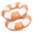 Orange, variant on Sun's Out 36" Inflatable Pool Tubes 2pk, Light Blue Cabana Print for Ages 14+