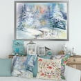 thumbnail image 3 of Designart 'Snowy River With Winter Landscape' Traditional Framed Art Print, 3 of 4